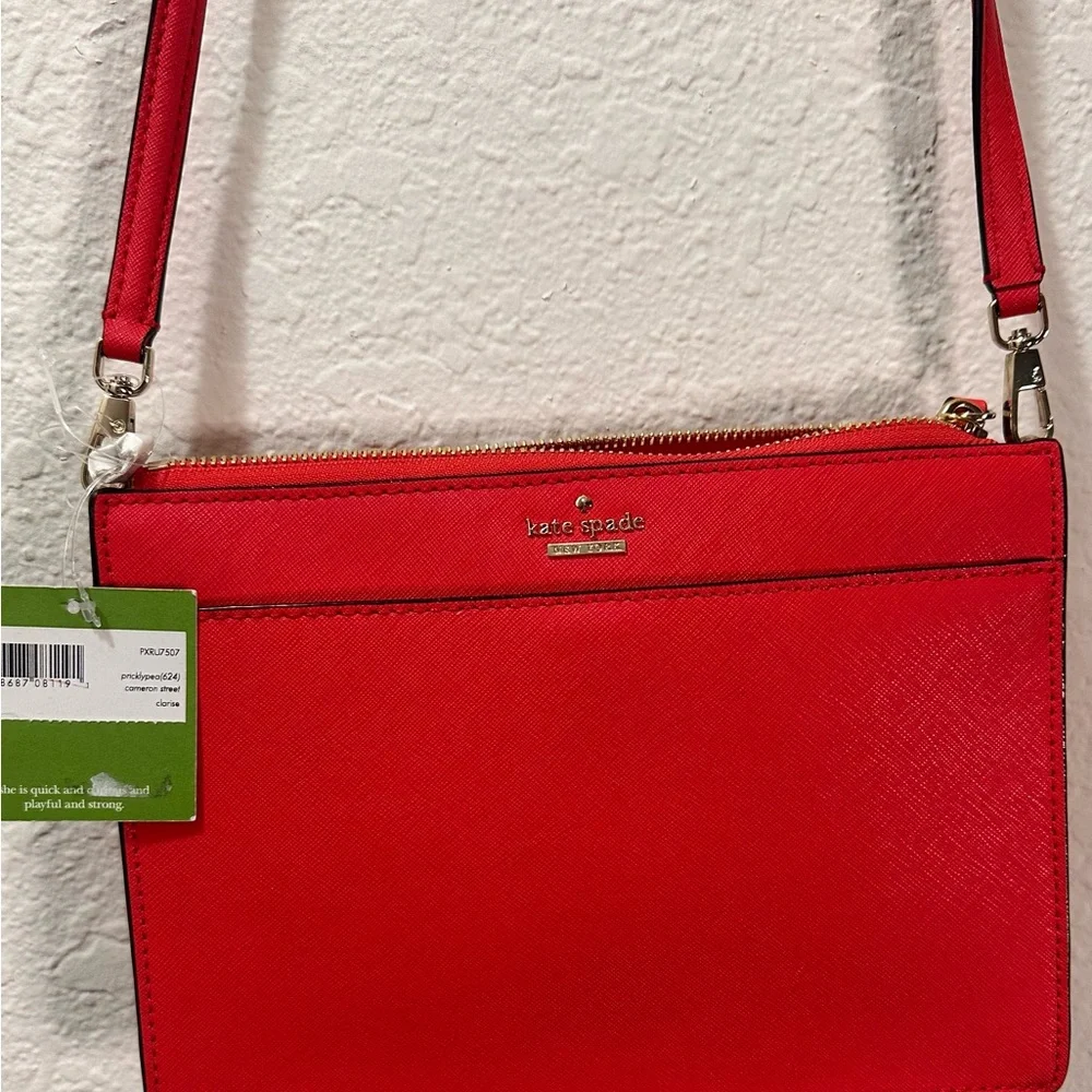 Kate Spade Reddish Orange (pricklypea) Shoulder Bag - Picture 2 of 6